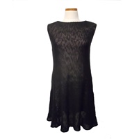Image for Irish Linen and Cotton Small Sally Dress, Black