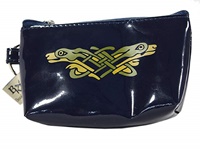 Vinyl Book of Kells Coin Purse Navy