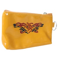 Image for Vinyl Book of Kells Coin Purse Mustard