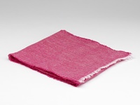 Image for Irish Linen Scarf Fuchsia Herringbone