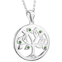 Image for Sterling Silver Crystal Tree Of Life Pendant