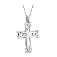 Image for Sterling Silver Celtic Trinity Knot Cross