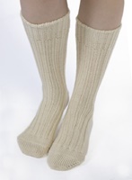 Kerry Woollen Mills Organic Wool Sox, Natural