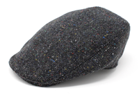 Hanna Hat Tweed Donegal Touring Cap, Grey