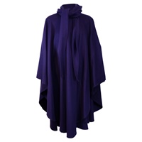 Wool and Cashmere Cape, Deep Purple