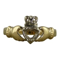 Image for 14K Two-Tone Gold Claddagh Ring - Mount only