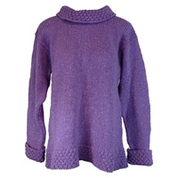 Image for Ladies Berry Sweater by Rossan Knitwear - Healy Purple