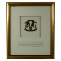 Image for Our Two Nations Two Flags Brushed Gold Frame