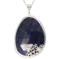 Image for Blue Sodalite Shamrock Pendant