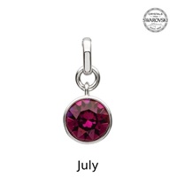 Image for Sterling Silver Swarovski Charm, July