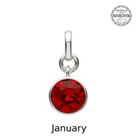 Image for Sterling Silver Swarovski Charm, January