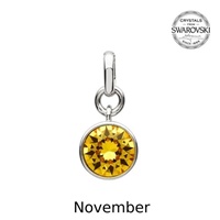 Image for Sterling Silver Swarovski Charm, November