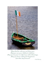 Irish Blessing, Wedding Card, Boat