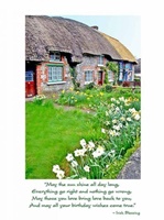 Image for Thatched Cottages Birthday Card
