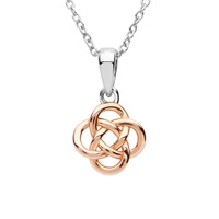 Image for Sterling Silver Celtic Rose Gold Plated Pendant
