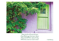 Image for Green Door Greenery Birthday Card