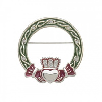 Image for Irish Dancing Claddagh Brooch