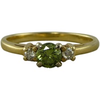 Image for 14K Yellow Green Diamond Ring