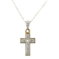 Image for Cross Pendant w/ Clear Crystals