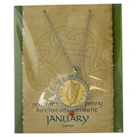 Image for Irish Luck Penny Birtshtone Pendant