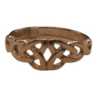 Image for 14K White Gold Celtic Double Trinty Knot Ring