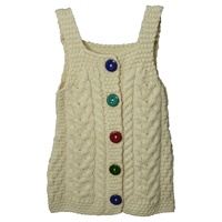 Image for Irish Aran Baby Pinafore, Natural