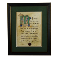 IRISH KITCHEN PRAYER 6.5/"x6.5/" 1 NEW Potholder