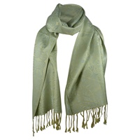 Image for Book of Kells Inspired Toraigh Scarf, Seafoam/Beige