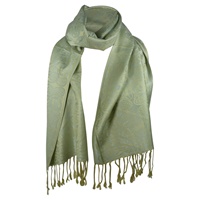 Image for Book of Kells Inspired Toraigh Scarf, Seafoam/Beige