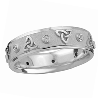 Image for Endless Trinity Design Wedding Ring, Sterling Silver