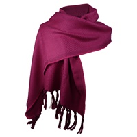 Kerry 100% Lambswool Cyil/Cerise Scarf