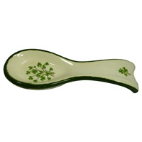 Image for Irish Blessing Spoon Rest with Shamrocks