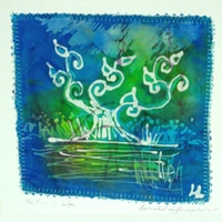 Image for Handpainted on Silk Note Cards - Louise Loughman