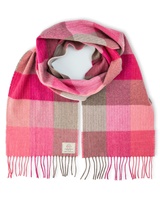 Image for Avoca Handweavers Merino Scarf, Pink Fields