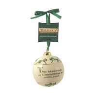 Image for Watervale Hanging Bauble Decoration with Irish Christmas  Blessing