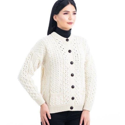aran cardigan sweater