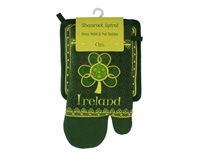 Image for Shamrock Spiral Oven Mit and Pot Holder