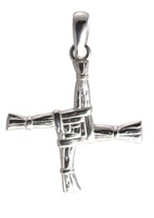 Image for Sterling Silver St Brigid Medium Celtic Cross