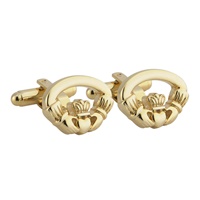 Image for Gold Plated Claddagh Cufflinks