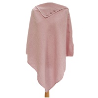 Image for Irish Tweed Poncho Style Cape, Baby Pink by Kerry Woolen Mills