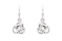 Image for Sterling Silver Trinity Knot Drop Earrings