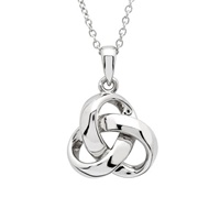 Image for Sterling Silver Trinity Knot Necklace