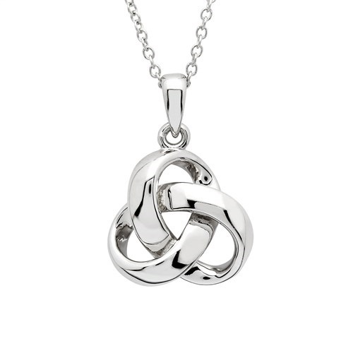 Sterling Silver Trinity Knot Necklace Irish Jewelry Irish