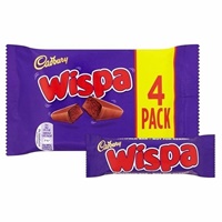 Cadbury Wispa Chocolate Bars 4 Pack