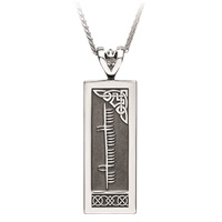 Image for Customised Name Ogham Celtic Silver Pendant