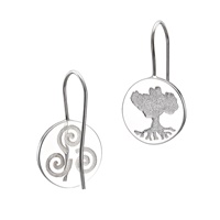 Image for Growing Home Drop Earrings in Sterling by Tracy Gilbert