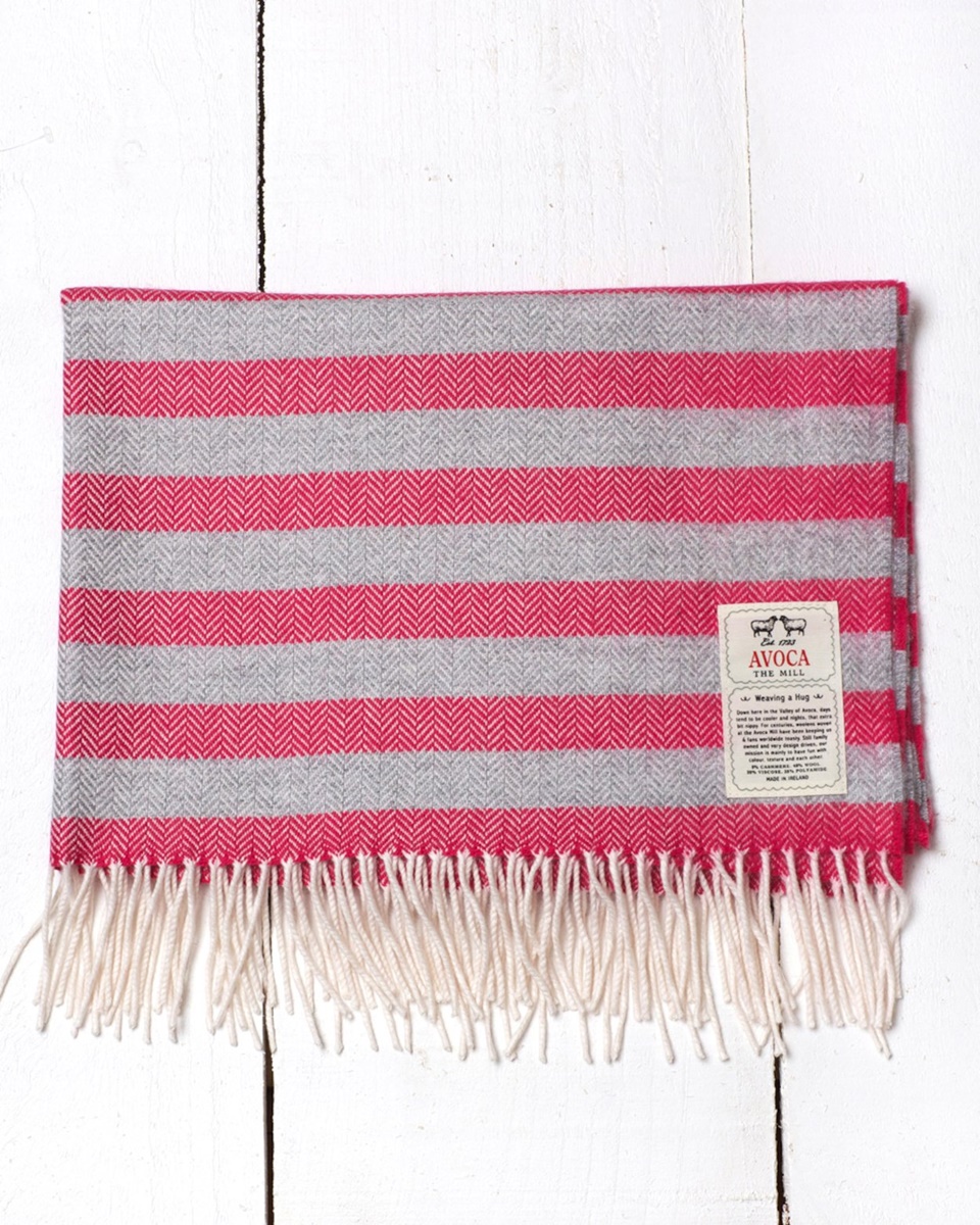 Avoca Handweavers Baby Bunting Blanket, Baby Miss Raspberry Irish