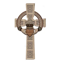 Image for Celtic Wall Cross Natural Stone Look