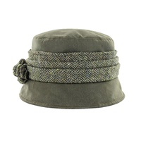 Image for Mucros Weavers Kate Wax Hat, Olive Green
