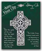 Image for Celtic Cross Auto Visor Clip - KVC112